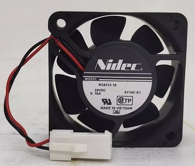 1 pcs   M34313-16 6025 24V 0.16A 2-wire inverter cooling fan #lk