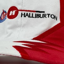 Halliburton Hat - Vintage 90s Y2K StrapBack Baseball Cap EUC