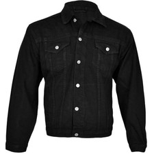 Mens Classic Denim Jacket Stonewash Trucker Jean Coat Western Vintage Jacket