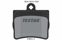 1X Textar 2190003 Bremsbelagsatz Scheibenbremse FüR Mercedes-Benz