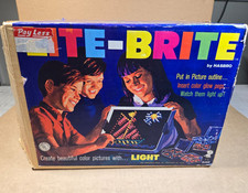 Hasbro Lite Brite Original Vintage 1967 MINT in Box With Extras Working Great