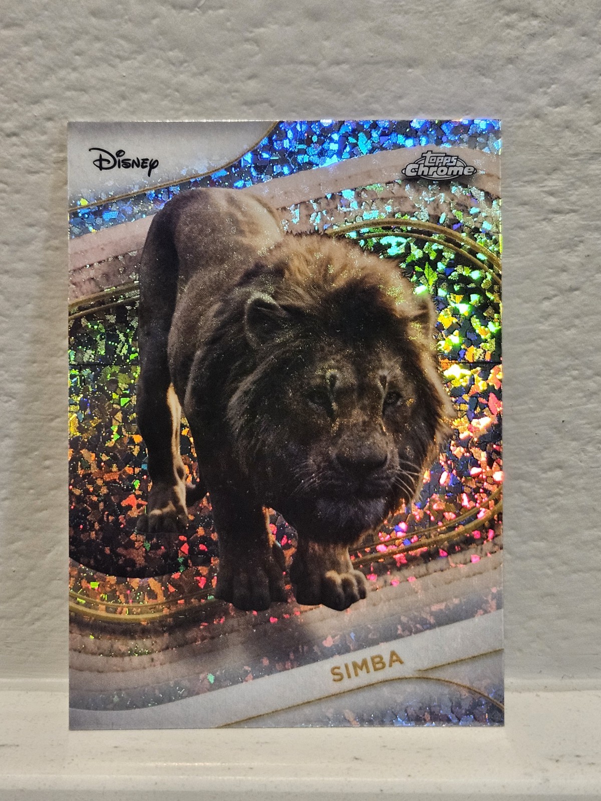 2025 Topps Chrome Disney Simba Mini-Diamond Refractor #195