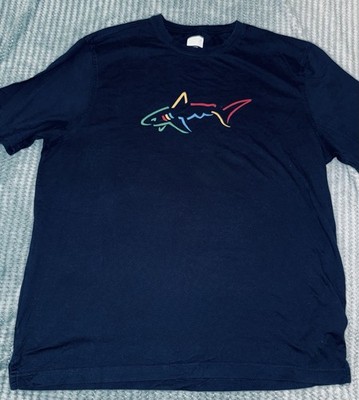 Men s X-Large Greg Norman Navy Logo Tshirt EUC