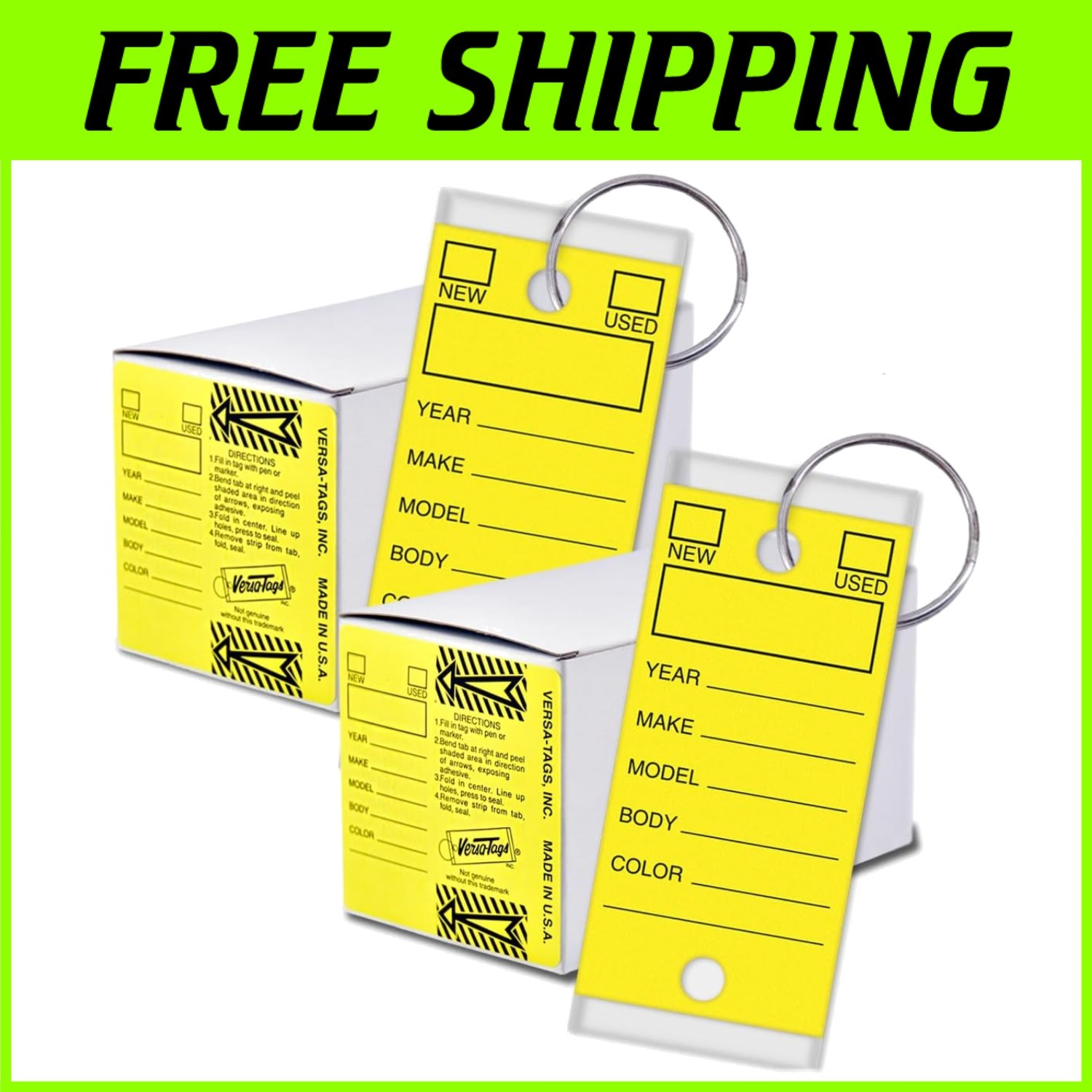 Durable Abrasion-Resistant Key Tags Set