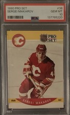 Sergei Makarov 1990 Pro Set #38 Rookie Card PSA 10 Calgary Flames HOF Legend