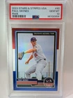 PSA 10 SP Paul Skenes RC 🔥 2023 USA Stars & Stripes RWB Holo Refractor Rookie ✨