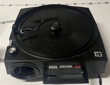 Kodak Carousel 600H 35mm Tabletop Slide Projector W/ Case And Extras Tested