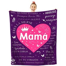 Mom Blanket for Mothers Day Mom Gifts for Birthday from Daughter and Son for ...