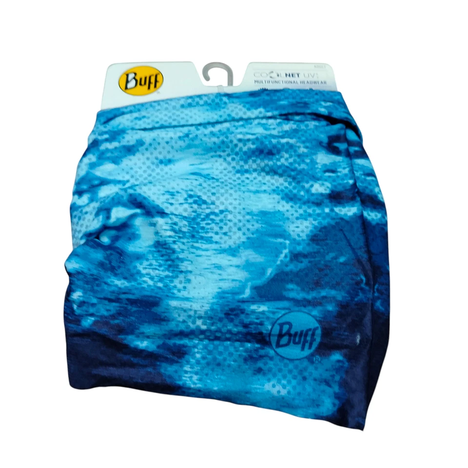 Gaiter Buff pescoço adulto tamanho único azul CoolNet UV multifuncional headwear pesca - Imagem 2 de 2