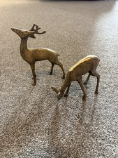 Vintage Brass Spotted Deer - Reindeer/Stag/Buck/Doe - Ornaments Figurine