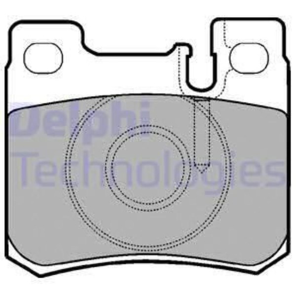 Delphi BremsbeläGe Bremsbelegsatz Hinten FüR Mercedes-Benz C-Klasse Saloon-image