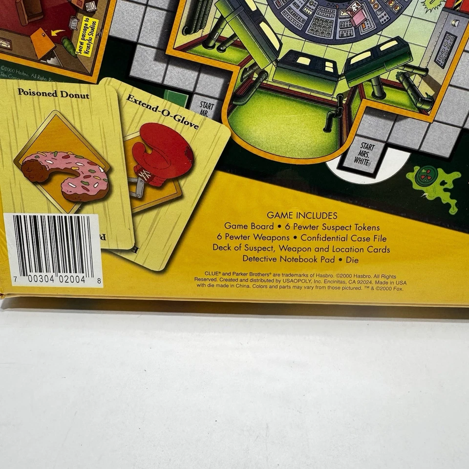 The Simpsons Clue Board Game 2000 First Edition - Sealed - Rare Collector’s Item - Image 3 of 4