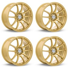 Set Of 4 17 Gold Alloy Wheels Rims For Acura 5x100 Lnlg Aftermarket 5lug Set Of 4 17 Gold Alloy Wheels Rims For Acura 5x100 Lnlg Aftermarket 5lug