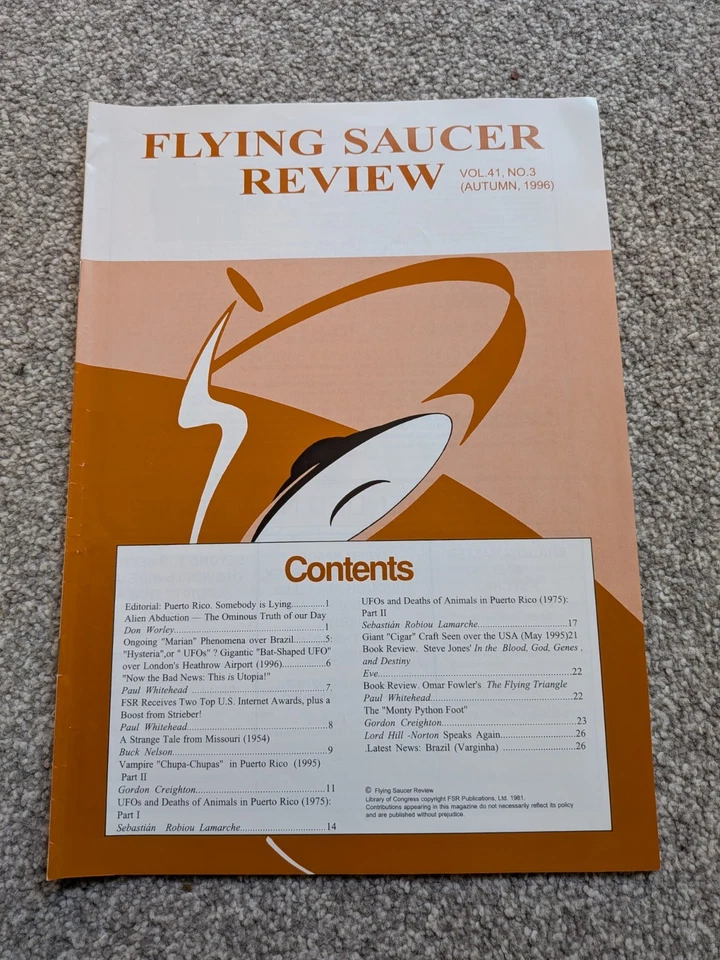Flying Saucer Review Magazine Bundle Winter 94 - Autumn 96 & UFO Reality Mags X3 - Image 2 of 4