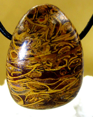 SCHLANGEN   JASPIS  Trommelstein  gebohrt EDELSTEIN   ANHÄNGER   Freeform  Nr.5