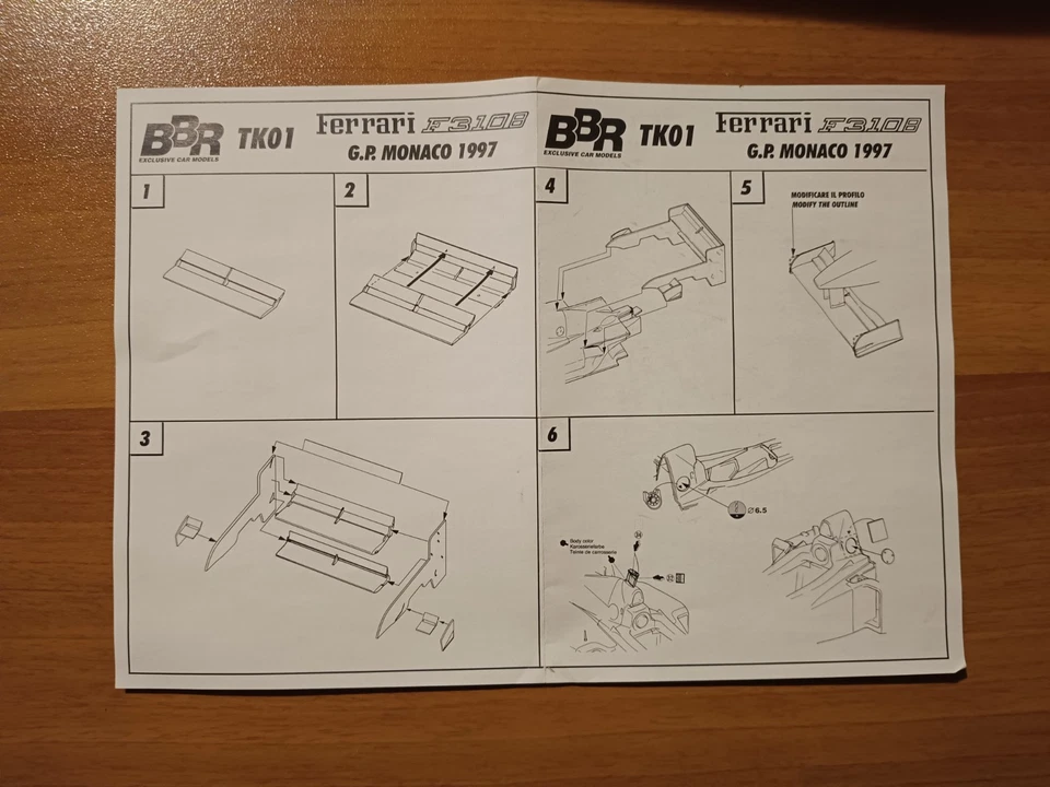 KIT TAMIYA 20045 FERRARI F310B SCALA 1:20 + MONACO GP 1997 TRANSKIT - Immagine 2 di 4