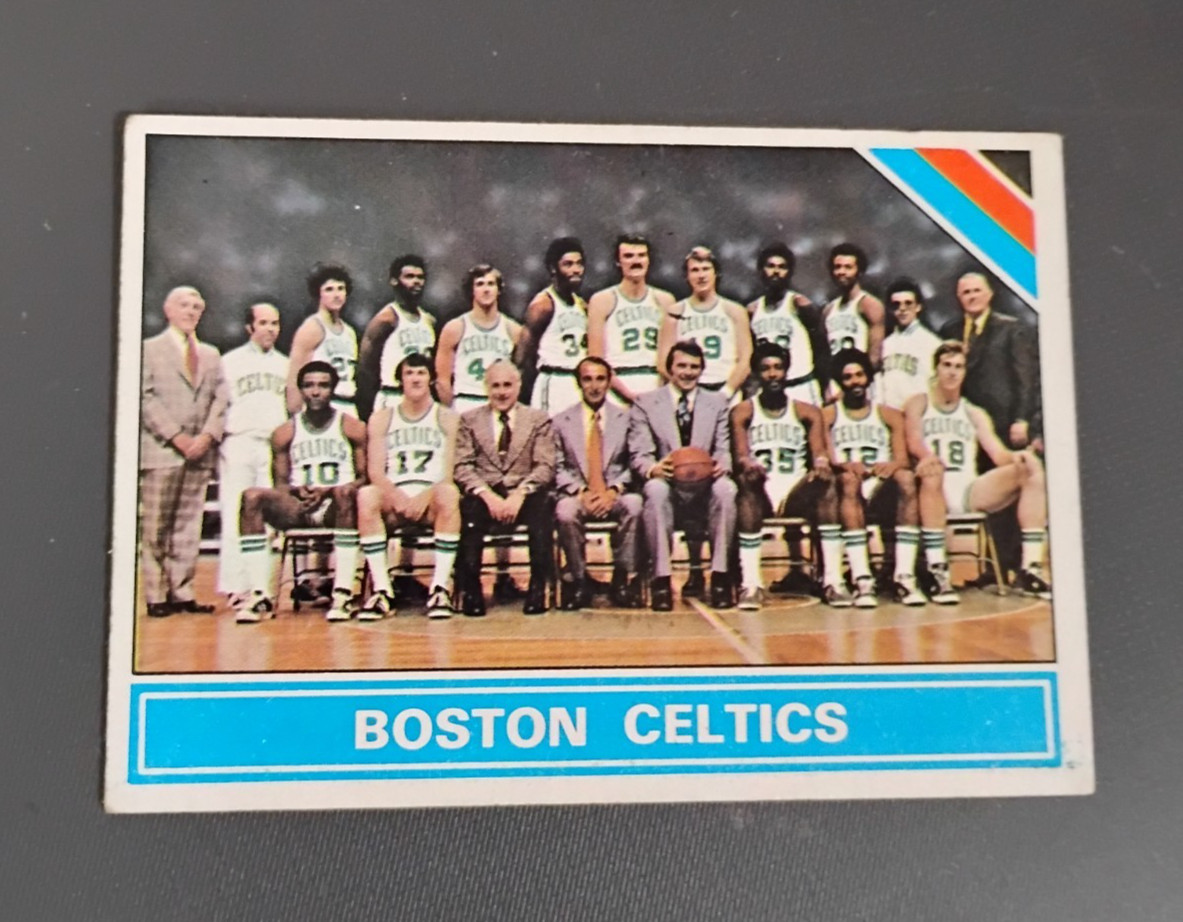 Boston Celtics Checklist #204 Basketball Cards 1975 Topps trading card — raw and PSA graded price guide