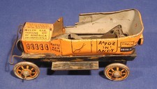 1930s Marx Amos n Andy Fresh Air Taxi Jalopy Car Tin Litho Wind Up Toy As Is 