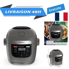 Moulinex Multicook & Fry Multicuiseur et Air Fryer 6 L Gris