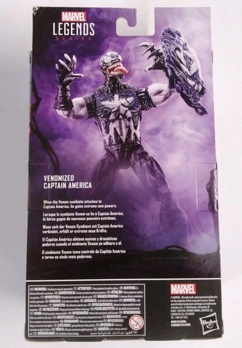 Marvel Legends Spider-Man Maximum Venom Series Venomized Captain America Figure - Picture 3 of 3