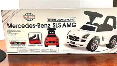 New Mercedes Benz SLS AMG White Ride-on Toy car For Kids. White. New Sealed. NIB