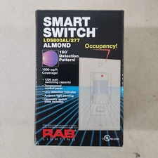 RAB Lighting Smart Switch Occupancy Sensor in Almond Color LOS800AL/277