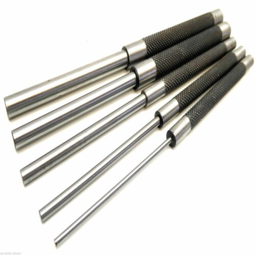 LONG STEEL 8" PARALLEL PIN PUNCH SET FLAT CENTRE 3mm - 9mm ROLL NAIL HEAVY DUTY - Picture 1 of 1