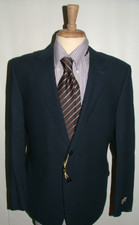 NEW WT CANALI BLAZER SIZE 42 R 100 WOOL MADE IN ITALY BLUE SOLID 150