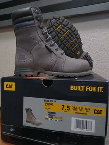 womens grey work boots