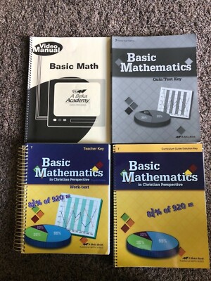 A Beka Basic Math Fourth Edition Set