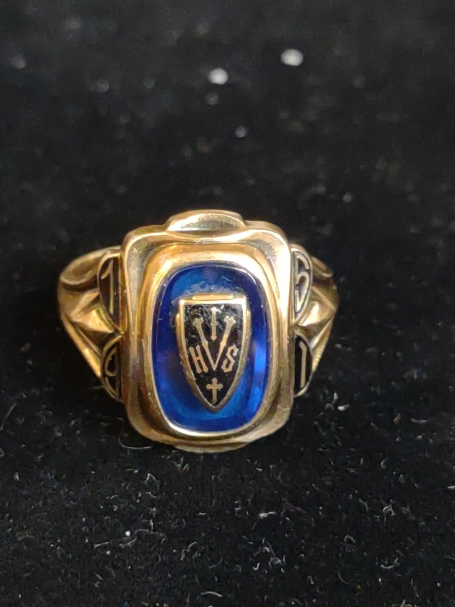 vintage Jolston Catholic High School class ring 1951 10k Sz