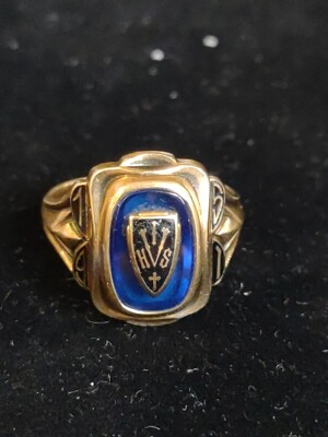 vintage Jolston Catholic High School class ring 1951 10k Sz 8 6.4 