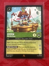 Disney Lorcana Azurite Sea - Stitch - Alien Buccaneer  72/204  NM  Rare
