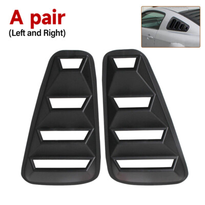 1/4 Quarter Side Painted Window Louvers Scoop Cover Vent For Ford Mustang 05-14