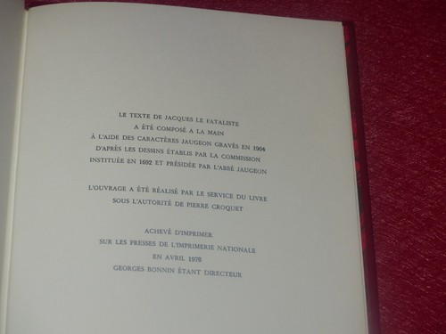 DIDEROT - JACQUES LE FATALISTE 1978 Ill. H. BREHAT IMPRIMERIE NATIONALE CUIR - Photo 21/22