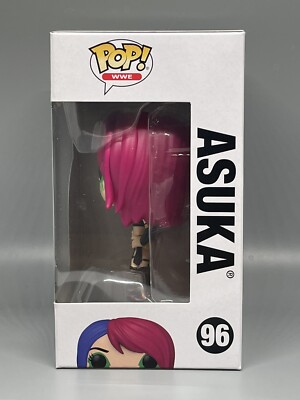 Funko Pop WWE #96 Asuka Blue & Pink Hair BKGR In Hand | eBay