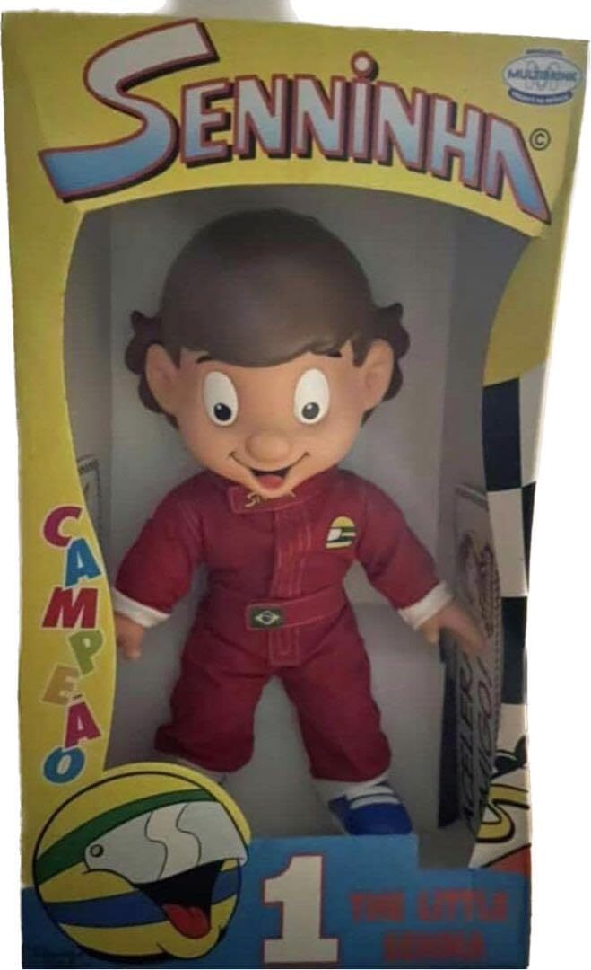 Ayrton Senna Senninha Figure Doll With Box Height 15.7in Ayrton Senna Senninha Figure Doll With Box Height 15.7in