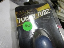 [50A] Tackle industries Tubby tube 14" long twin reaper tail, light blue