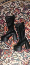 platform leather boots
