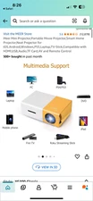 Meer Mini Projector,Portable Movie Projector,Smart Home Projector,Neat Projector