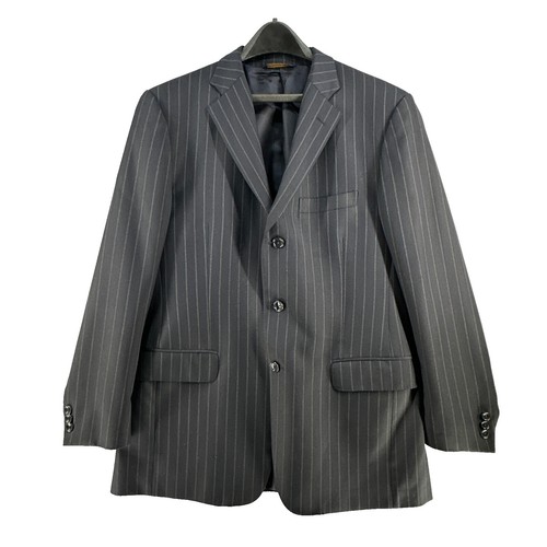 Brooks Brothers Brooksease Navy 2 Button Stripe Jacket Blazer