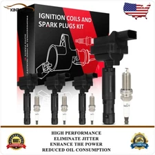 Ignition Coils & Iridium Spark Plugs For 2003-2005 Mercedes-Benz C230 1.8L l4