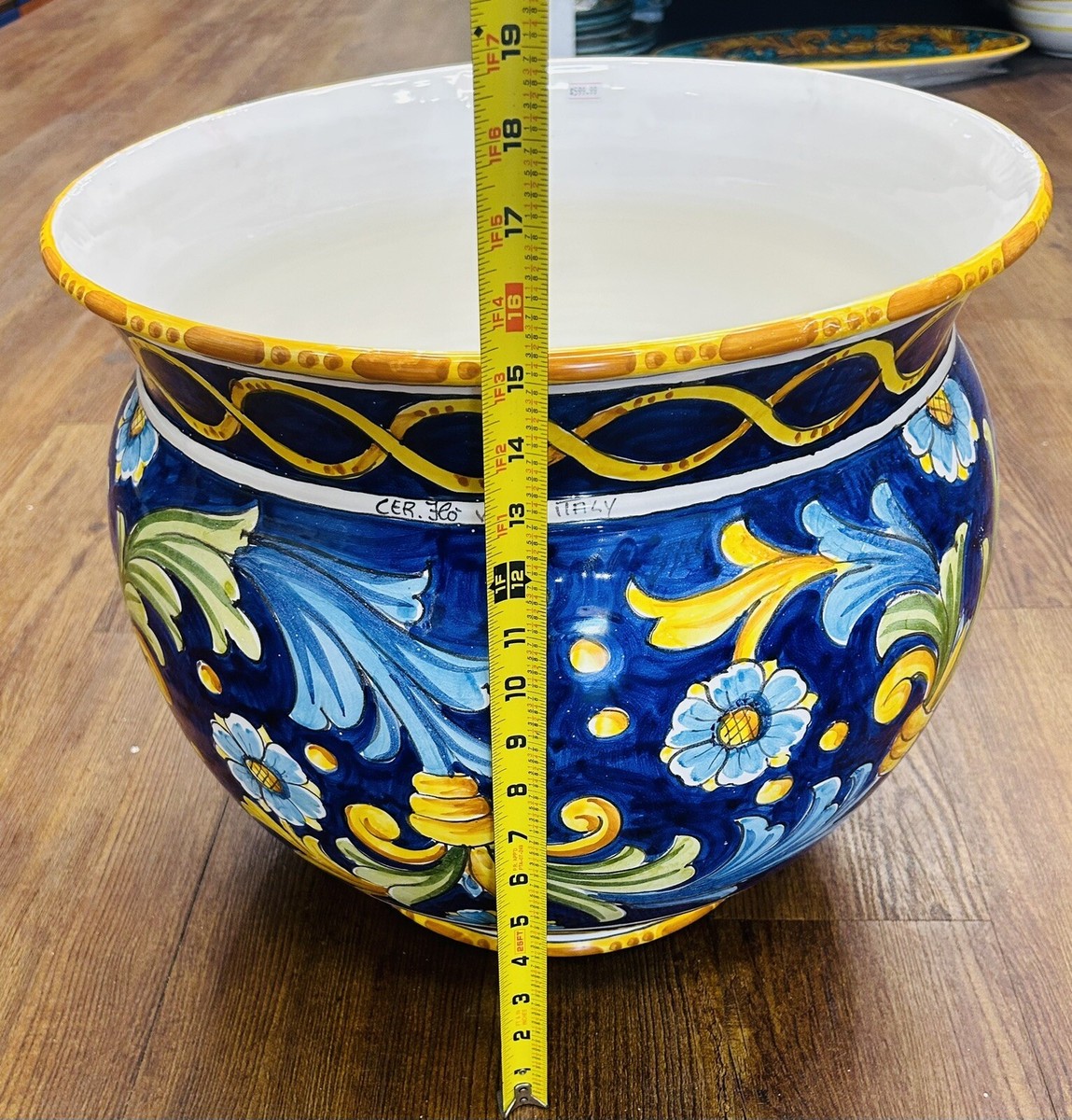 ZONA Vietri ヴィエトリ 3 キャニスター バタークリーム色イタリア製