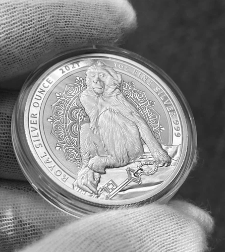 2021 Gibraltar The Barbary Macaque 1 oz Silver Coin BU