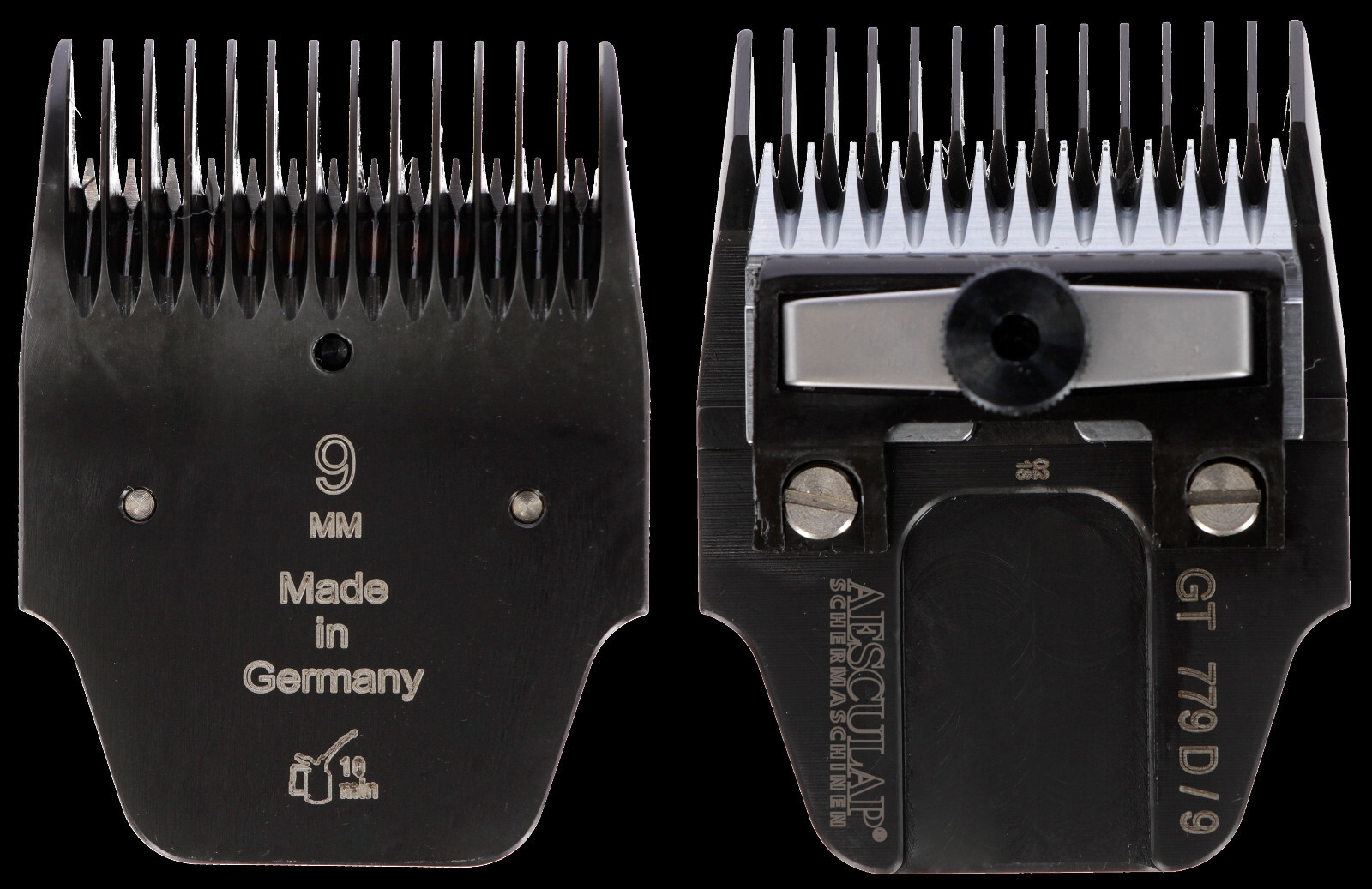Aesculap Favorita clipping head with DLC coating 9 mm special edition