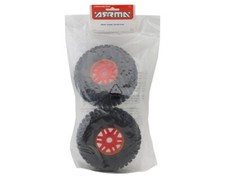 Arrma Mojave 6S BLX 1/7 Scale dBoots "Fortress" Pre-Mounted Tire Set Red 2 