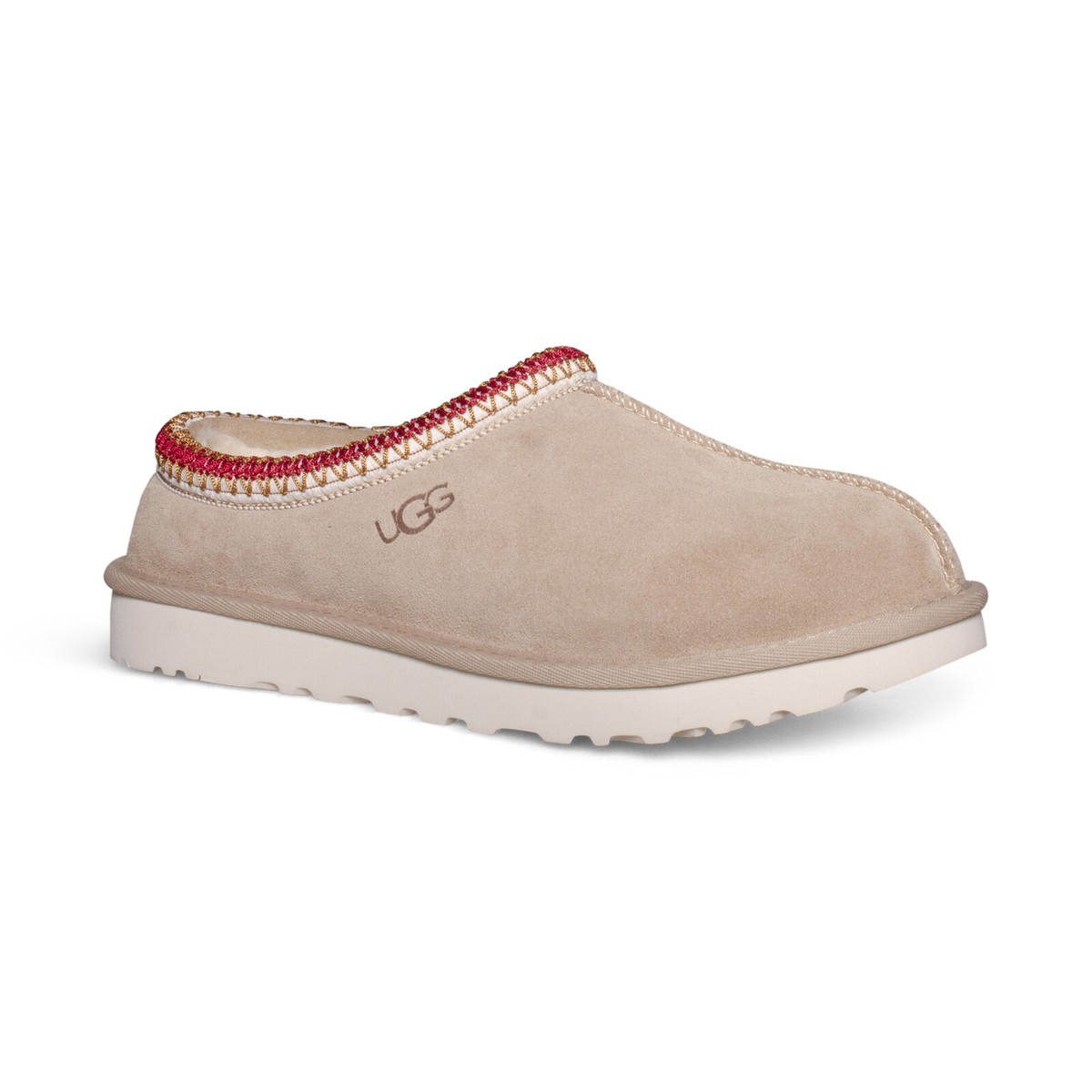 UGG TASMAN SAND / DARK CHERRY SUEDE SHEEPSKIN WOMEN'S UGG TASMAN SAND / DARK CHERRY SUEDE SHEEPSKIN WOMEN'S