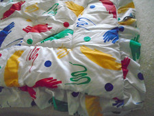 fitted crib sheet- valance or curtain- diaper bag-comforter or play mat