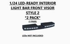1/24 LED READY INTERIOR LIGHT BAR POLICE FIRE EMS CUSTOM BUILD STYLE 2 1 PAIR 