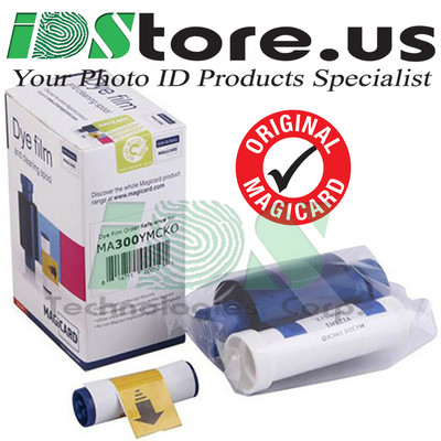 Genuine Magicard MA300YMCKO Full Color Ribbon Enduro, Rio Pro - 300 Print - New